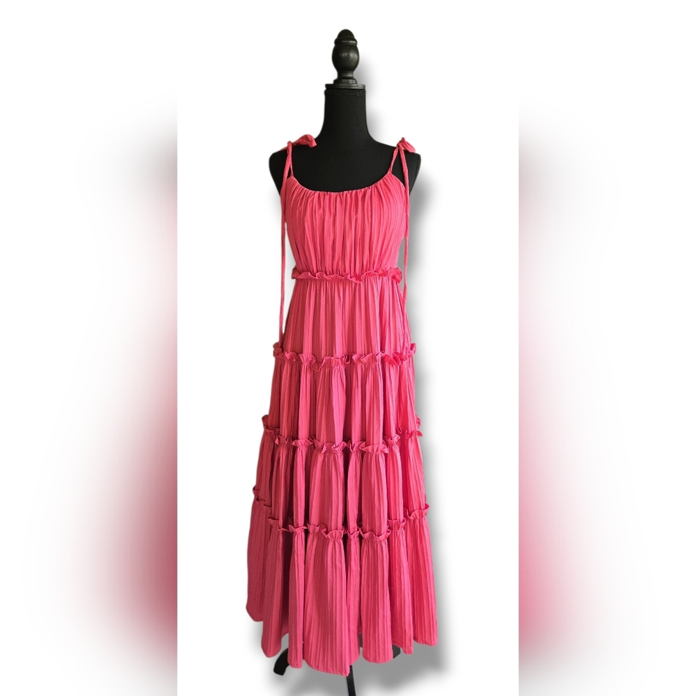 Elegant Pink Maxi Dress